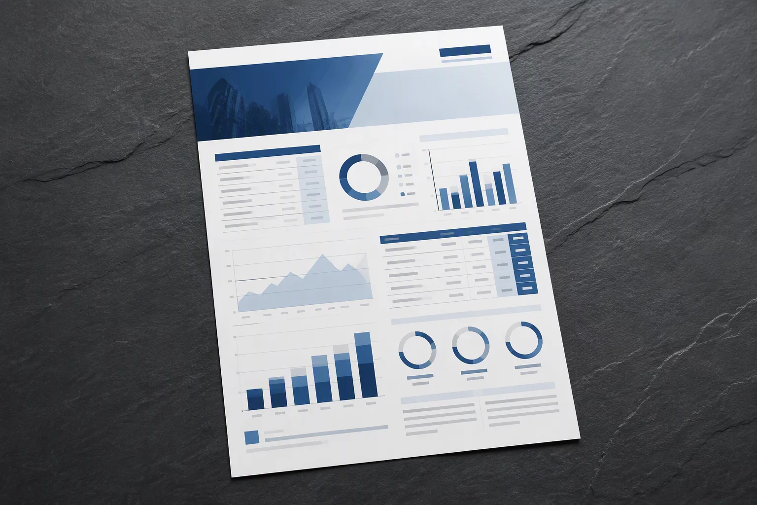 Financial Factsheet Layout